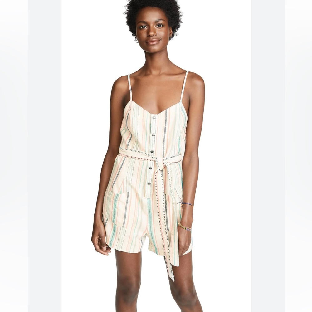 Splendid La Paz Striped Multicolor Romper, Select Item 3/$25. - Picture 3 of 15